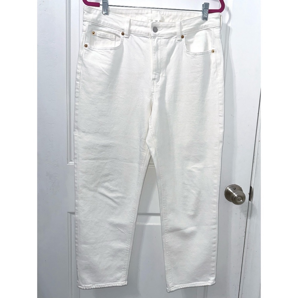 H&M White SLIM HIGH ANKLE JEANS